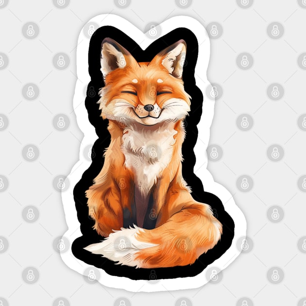 Fox-Wise Countryside Living Sticker by Silly Picture